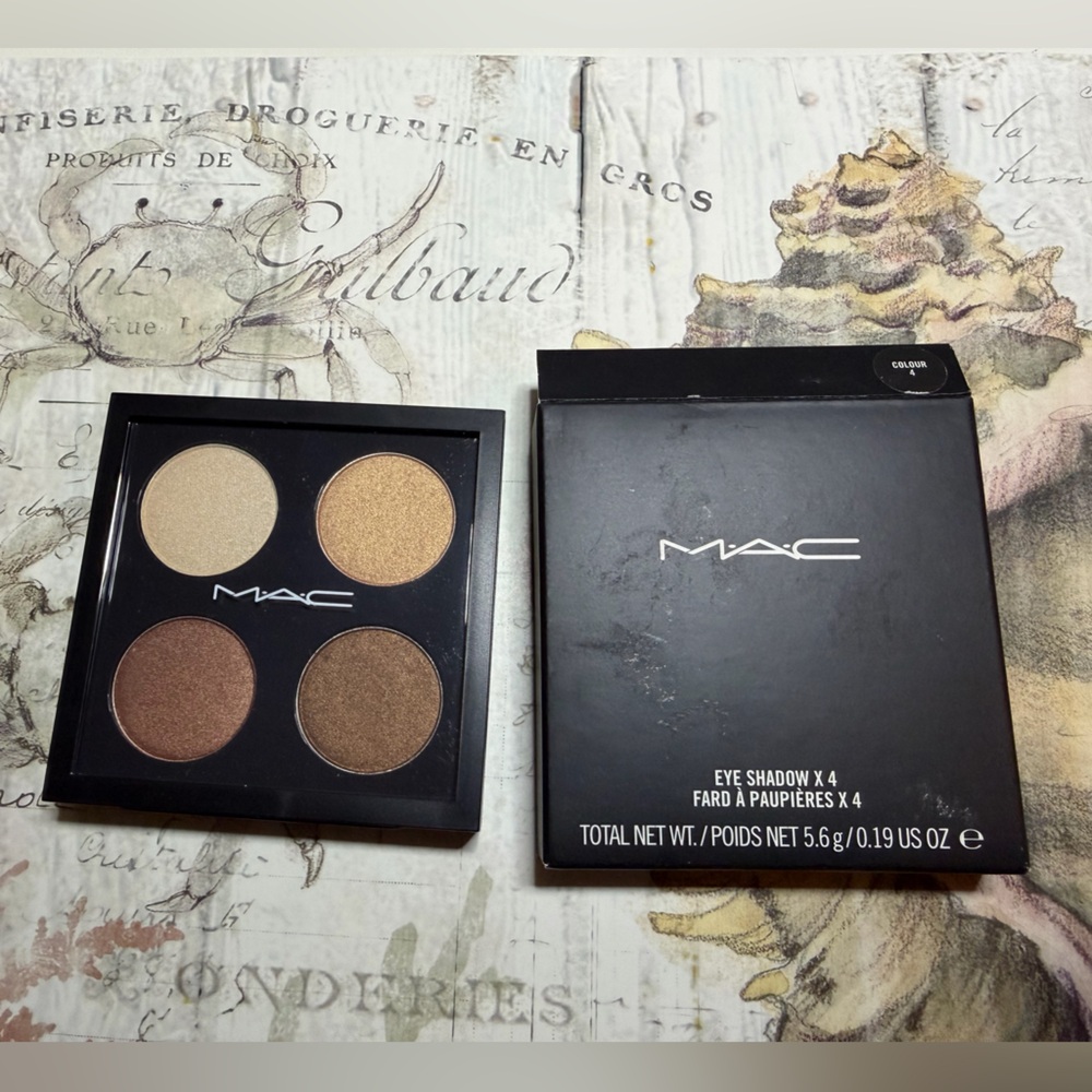 MAC COSMETICS BNIB COLOUR 4 Eyeshadow X4 Quad Palette SUPER RARE!